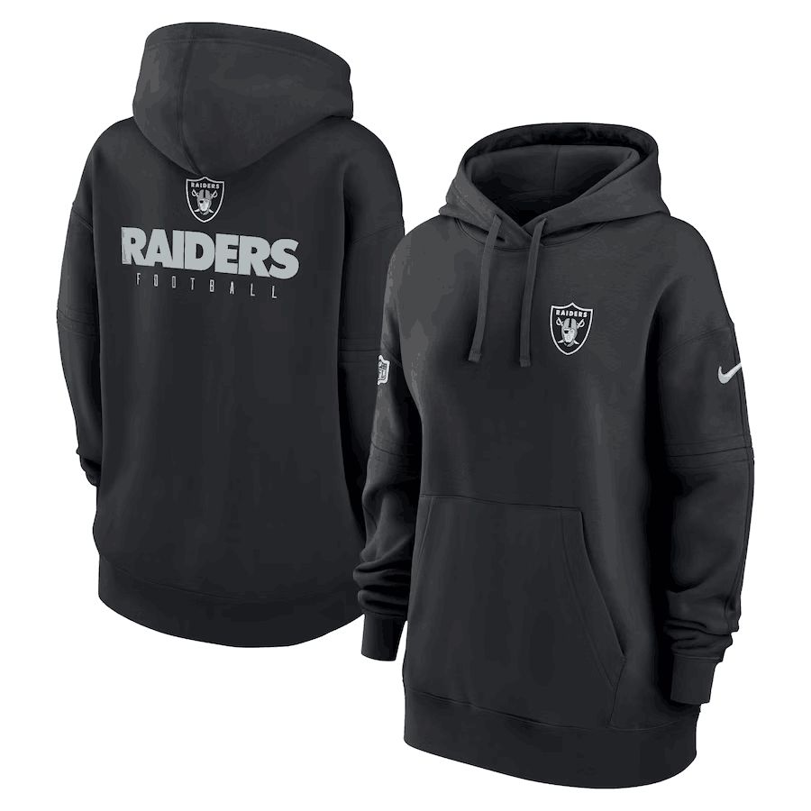 Women 2023 NFL Oakland Raiders black Sweatshirt style 1->san francisco 49ers->NFL Jersey